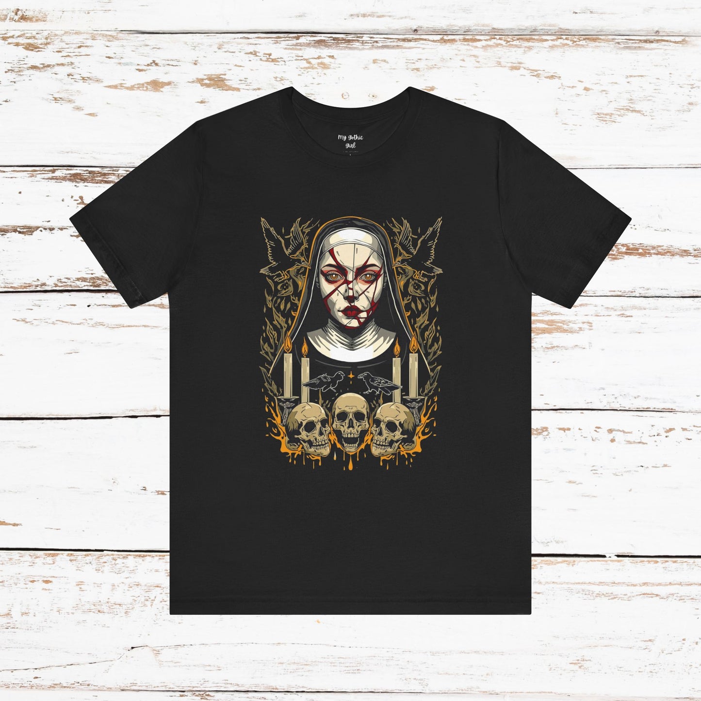 Nocturne Nun Gothic Pop Art T-Shirt