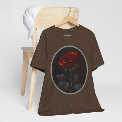 My Gothic Girl T-Shirts for Women & Men "Linda's Red Rose" Dark Aesthetic & Alternative Tees – My Gothic Girl