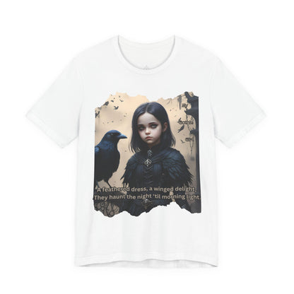 My Gothic Girl T-Shirt "Black Raven"  Whimsy Goth, Goth Fashion, Poetic Gothic Street Wear