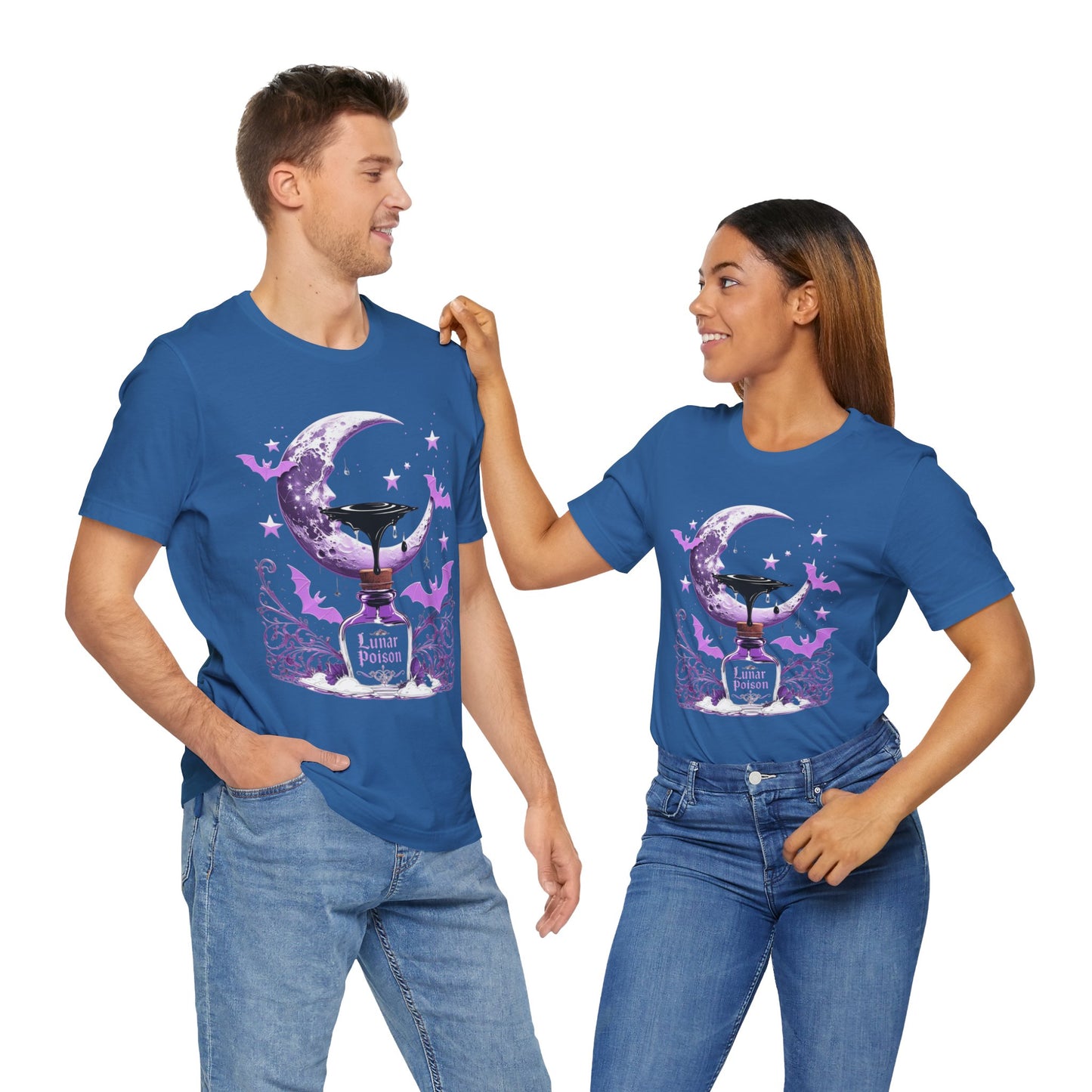 “Lunar Poison” — Celestial Alchemy Gothic Graphic T-Shirt – Alt Aesthetic Poetic Goth Street-wear