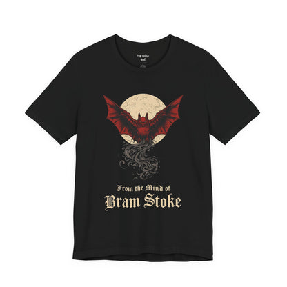 "From The Mind Of Bram Stoker" Gothic Literary Horror T-Shirt
