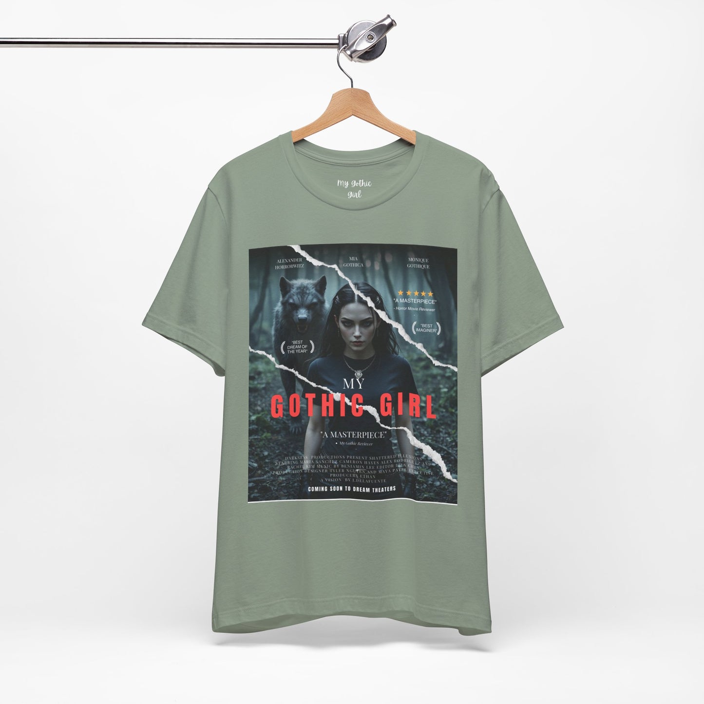 My Gothic Girl T-Shirt "Movie Poster" – Whimsy Goth Streetwear, Dark Poetry Fashion, Alt Aesthetic Apparel