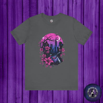 “Dark Bloom” — WhimsyGoth Floral Tee – Alt Aesthetic Poetic Goth Street-wear