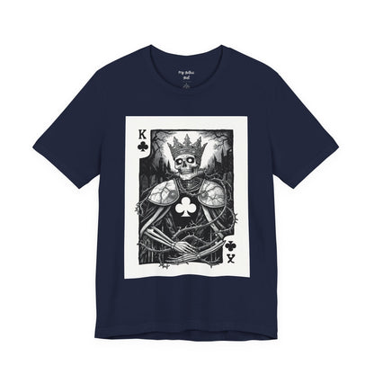 King of Clubs Skeleton Playing Card T‑Shirt
