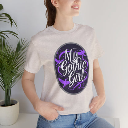 My Gothic Girl Poetic Goth Graphic Tee – Dark Alt Aesthetic Streetwear Fashion