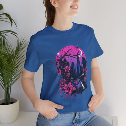 “Dark Bloom” — WhimsyGoth Floral Tee – Alt Aesthetic Poetic Goth Street-wear