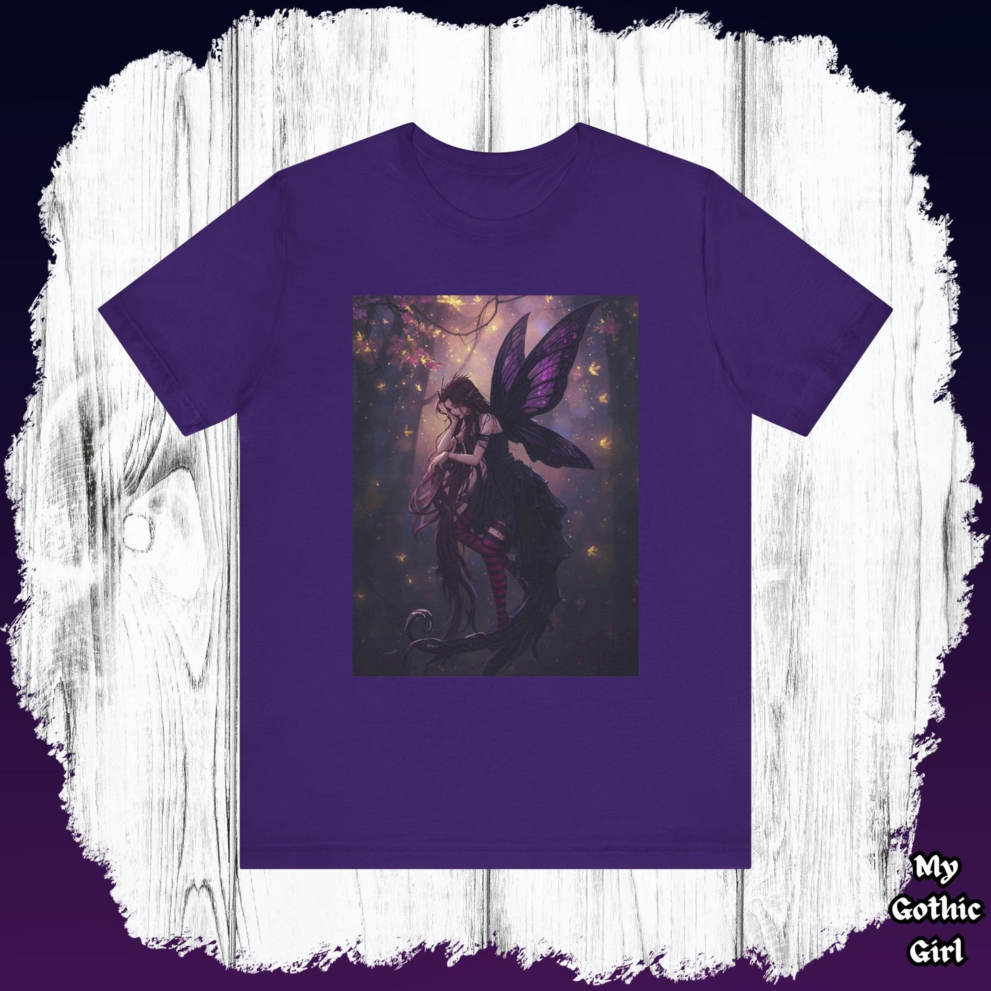 My Gothic Girl "Gothic Fairy" Graphic T-Shirt Unisex Gothic Dark Fashion Casual Wear