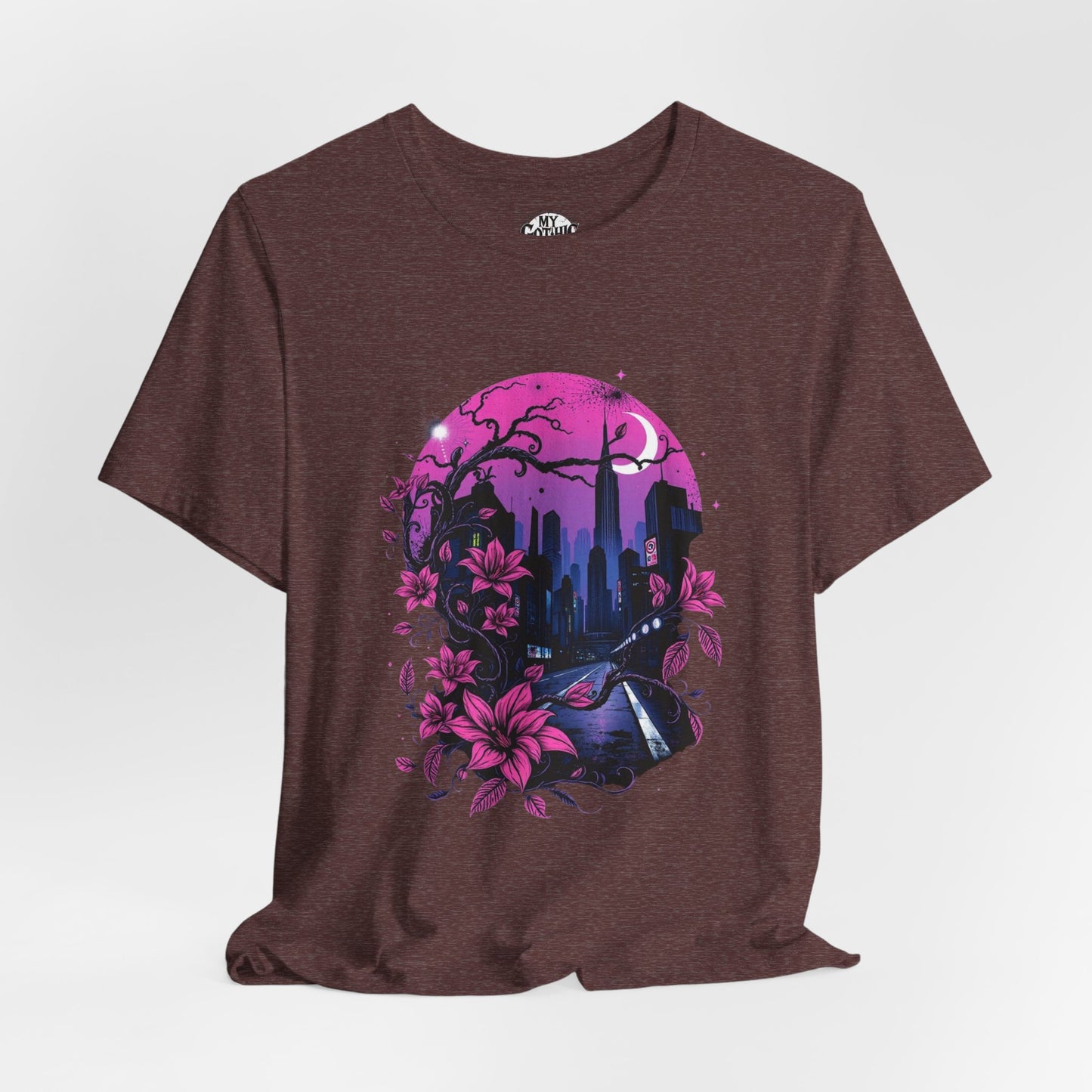 “Dark Bloom” — WhimsyGoth Floral Tee – Alt Aesthetic Poetic Goth Street-wear