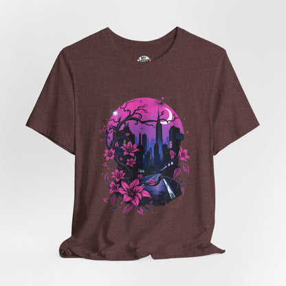 “Dark Bloom” — WhimsyGoth Floral Tee – Alt Aesthetic Poetic Goth Street-wear