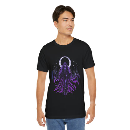“Celestial Enchantress”  Gothic Graphic T-Shirt – Alt Aesthetic Poetic Goth Street-wear