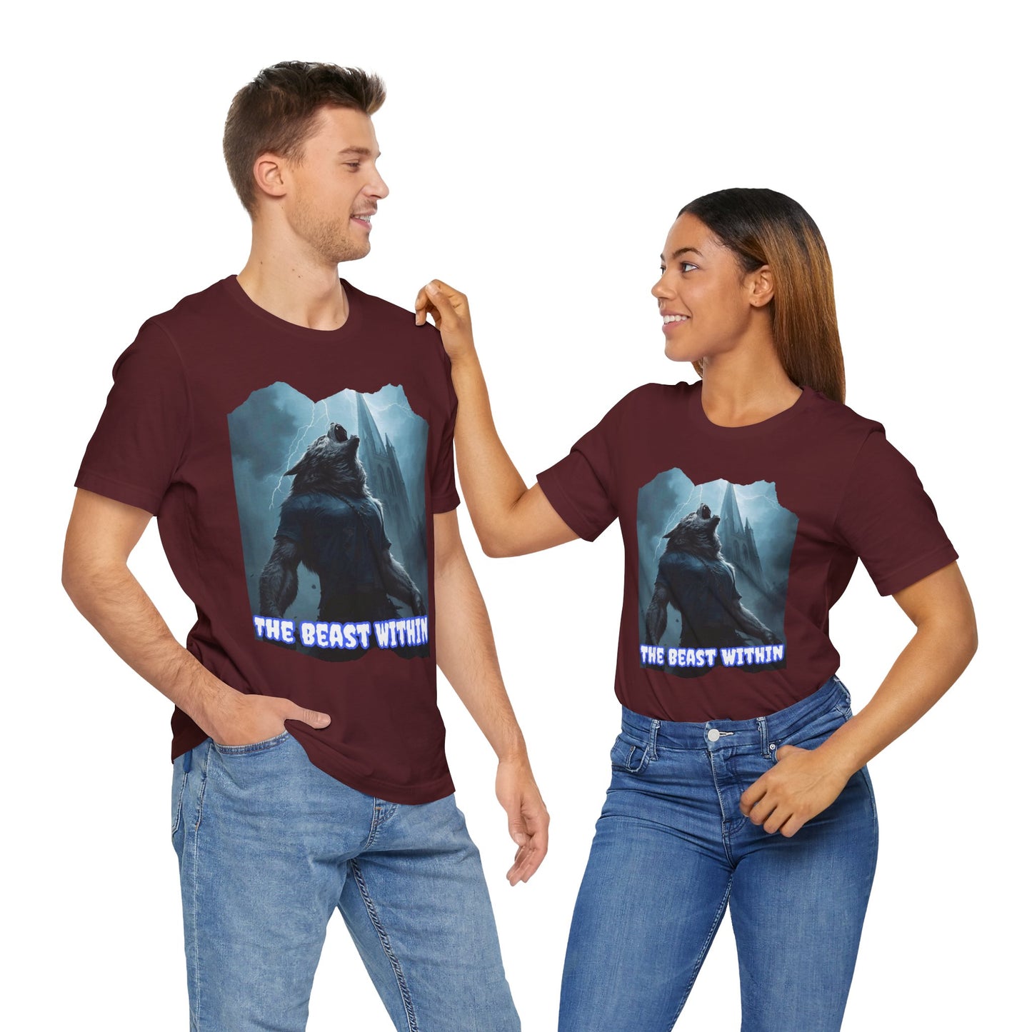 My Gothic Girl "The Beast Within" Graphic T-Shirt Unisex Gothic Dark Fashion Casual Wear