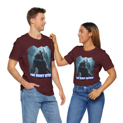 My Gothic Girl "The Beast Within" Graphic T-Shirt Unisex Gothic Dark Fashion Casual Wear