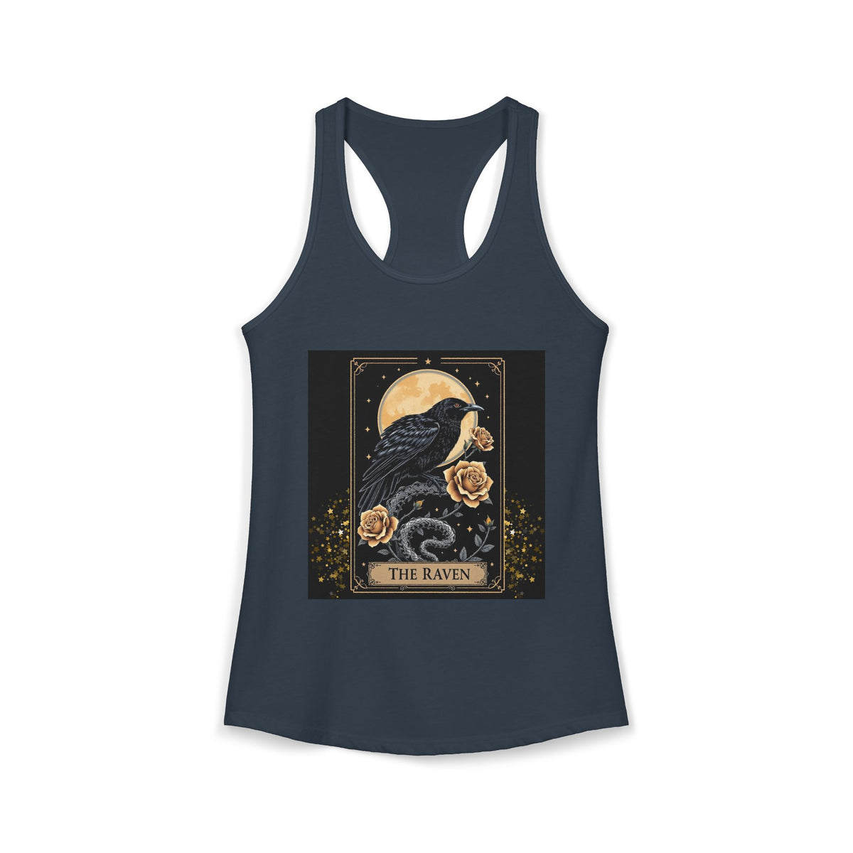 The Raven Tarot Card Women's Tank Top — Gothic Mystic