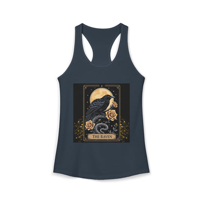 The Raven Tarot Card Women's Tank Top — Gothic Mystic