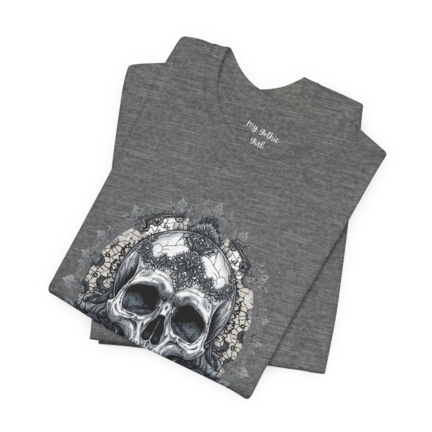 Gothic Skull Elegance T-Shirt