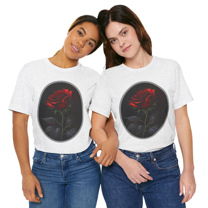 My Gothic Girl T-Shirts for Women & Men "Linda's Red Rose" Dark Aesthetic & Alternative Tees – My Gothic Girl