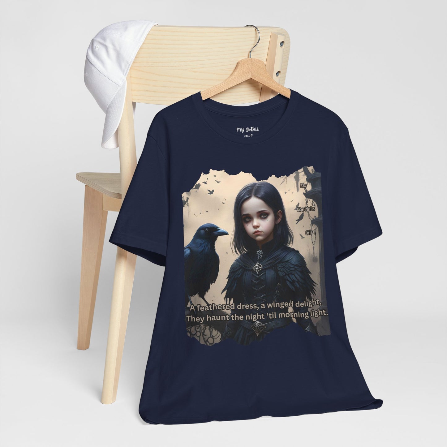 My Gothic Girl T-Shirt "Black Raven"  Whimsy Goth, Goth Fashion, Poetic Gothic Street Wear