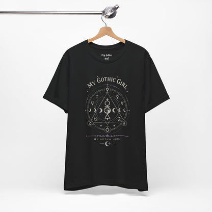 My Gothic Girl "The Alchemist" Gothic Design Short Sleeve T Shirt