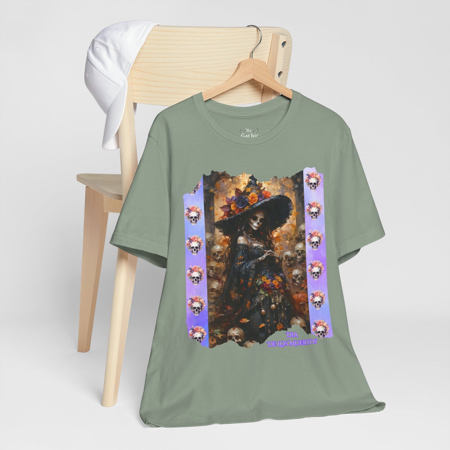 My Gothic Girl Dia De Los Muertos Graphic Tee – Gothic Streetwear, Whimsy Goth, Dark Poetry Alt Fashion