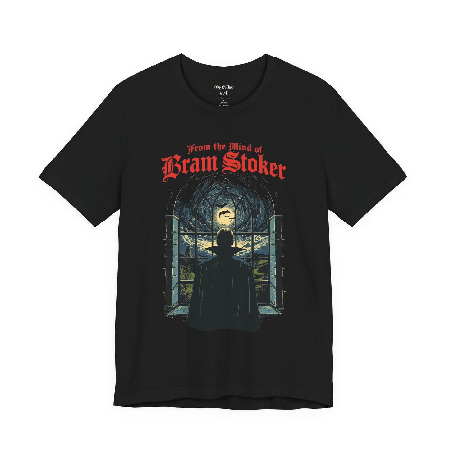 "From The Mind Of Bram Stoker" Gothic Literary Horror T-Shirt