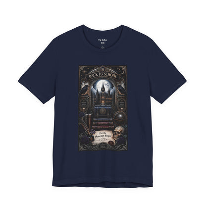 Back to School Gothic T-Shirt — Haunted Academy Illustration
