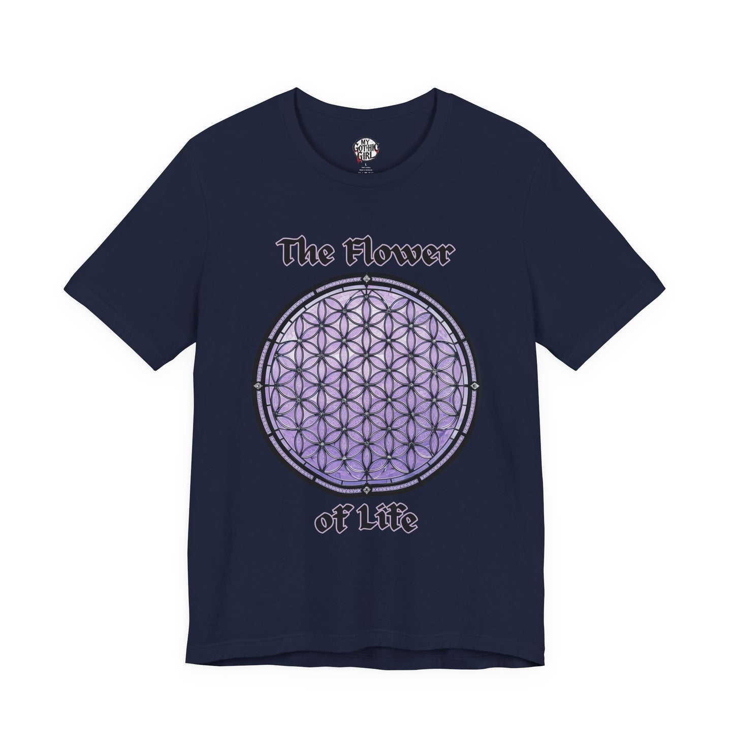 "The Flower of Life"  Gothic Graphic T-Shirt – Alt Aesthetic Poetic Goth Street-wear