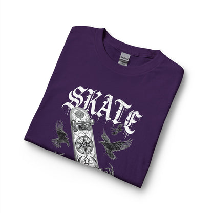 Gothic Skull Skateboard Long Sleeve Shirt — "Skate or Die" Occult Street Rebellion