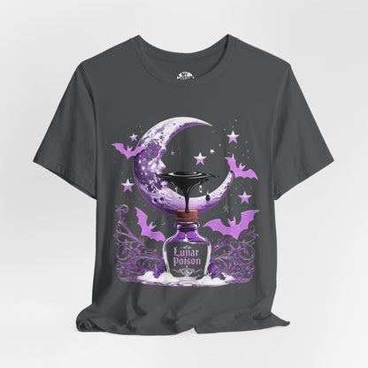 “Lunar Poison” — Celestial Alchemy Gothic Graphic T-Shirt – Alt Aesthetic Poetic Goth Street-wear