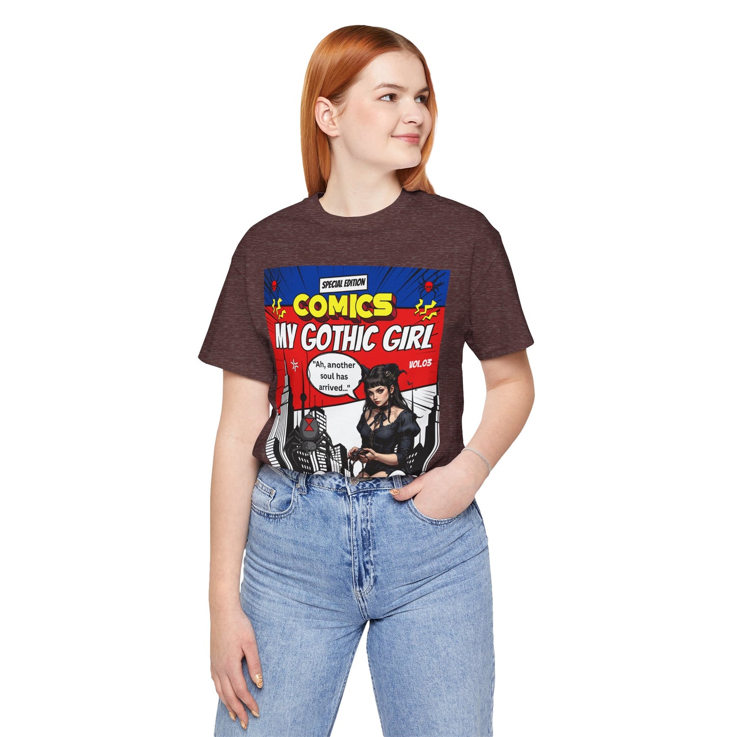My Gothic Girl Comic Book Graphic Tee – Whimsy Goth Streetwear, Dark Poetry Fashion, Alt Aesthetic Apparel