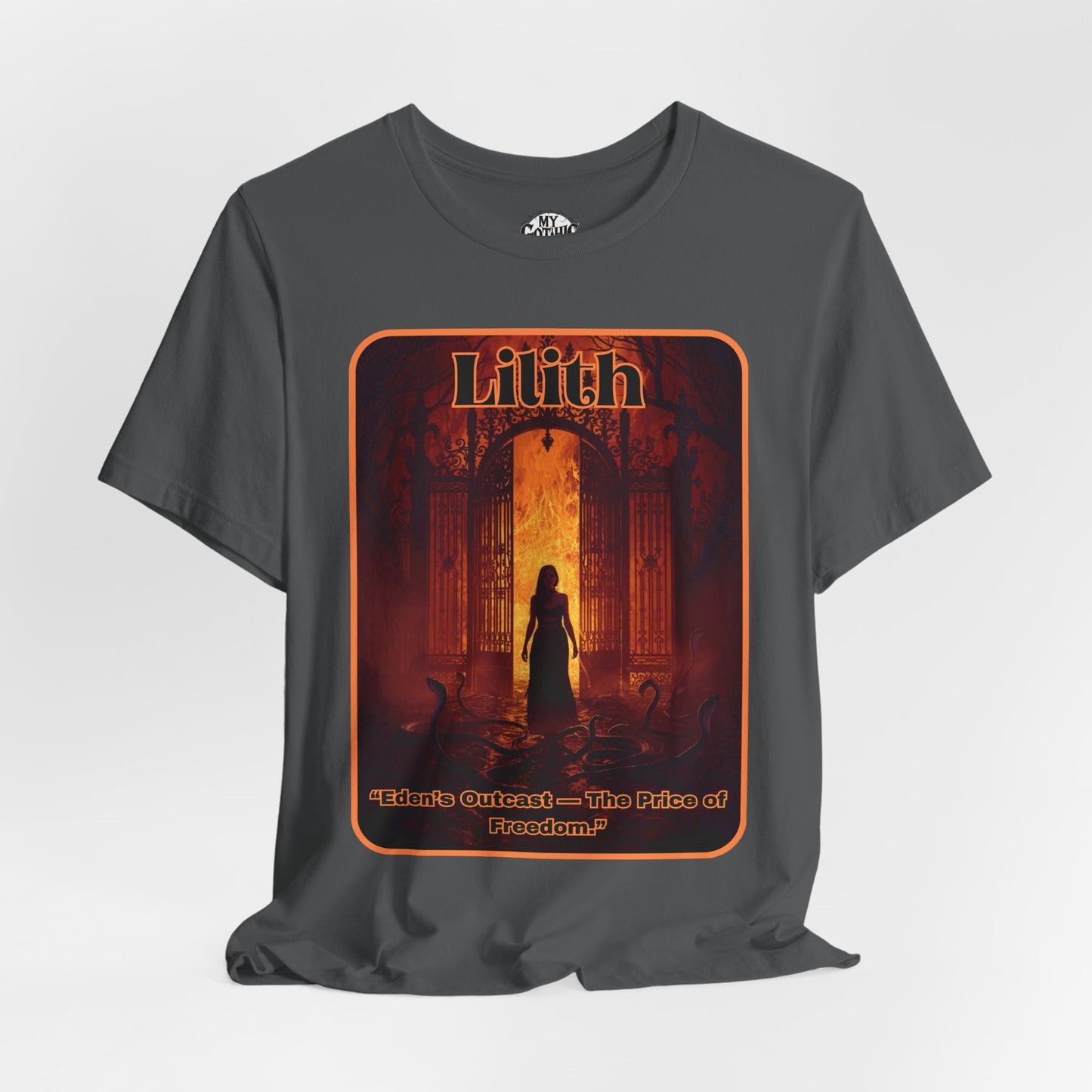 “Lilith  —  Eden’s Outcast, The Price of Freedom.” Graphic T-Shirt – Alt Aesthetic Poetic Goth Street-wear