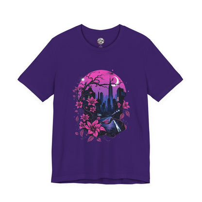 “Dark Bloom” — WhimsyGoth Floral Tee – Alt Aesthetic Poetic Goth Street-wear