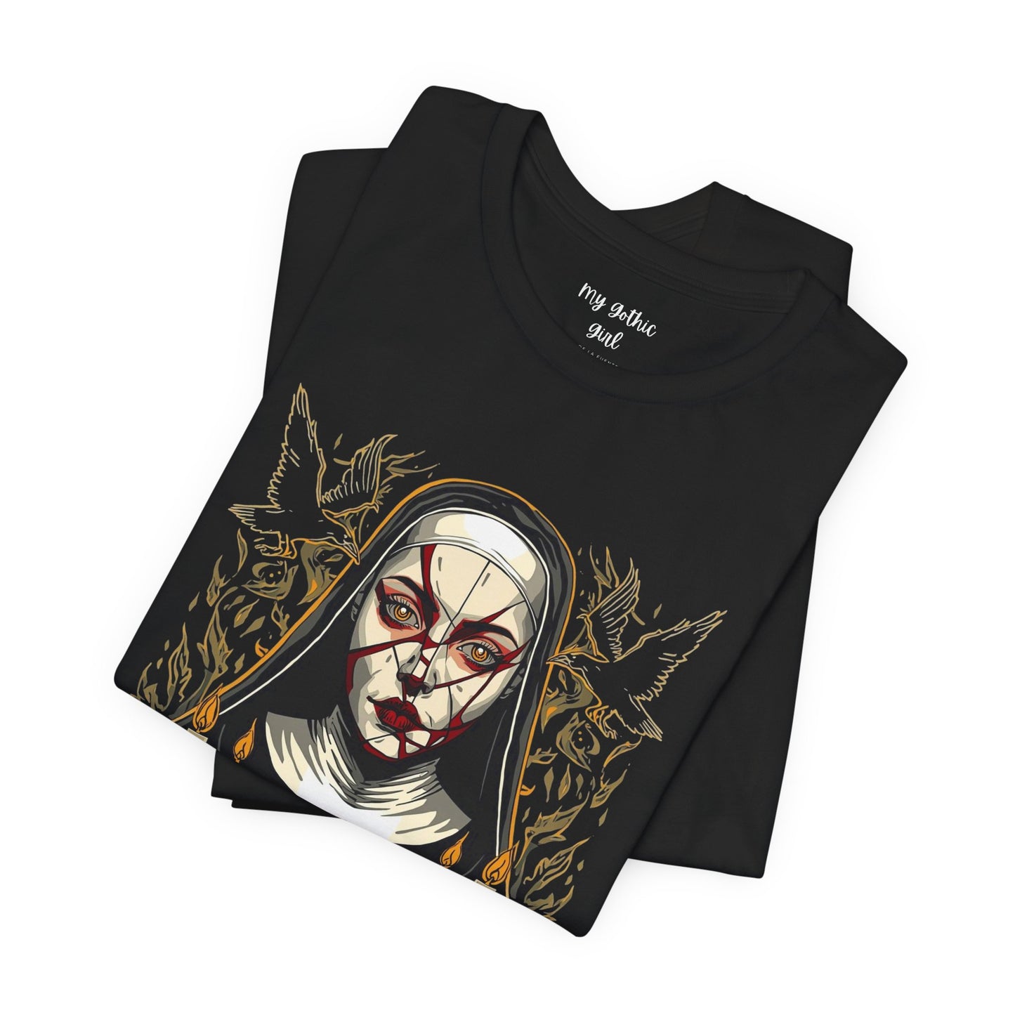 Nocturne Nun Gothic Pop Art T-Shirt