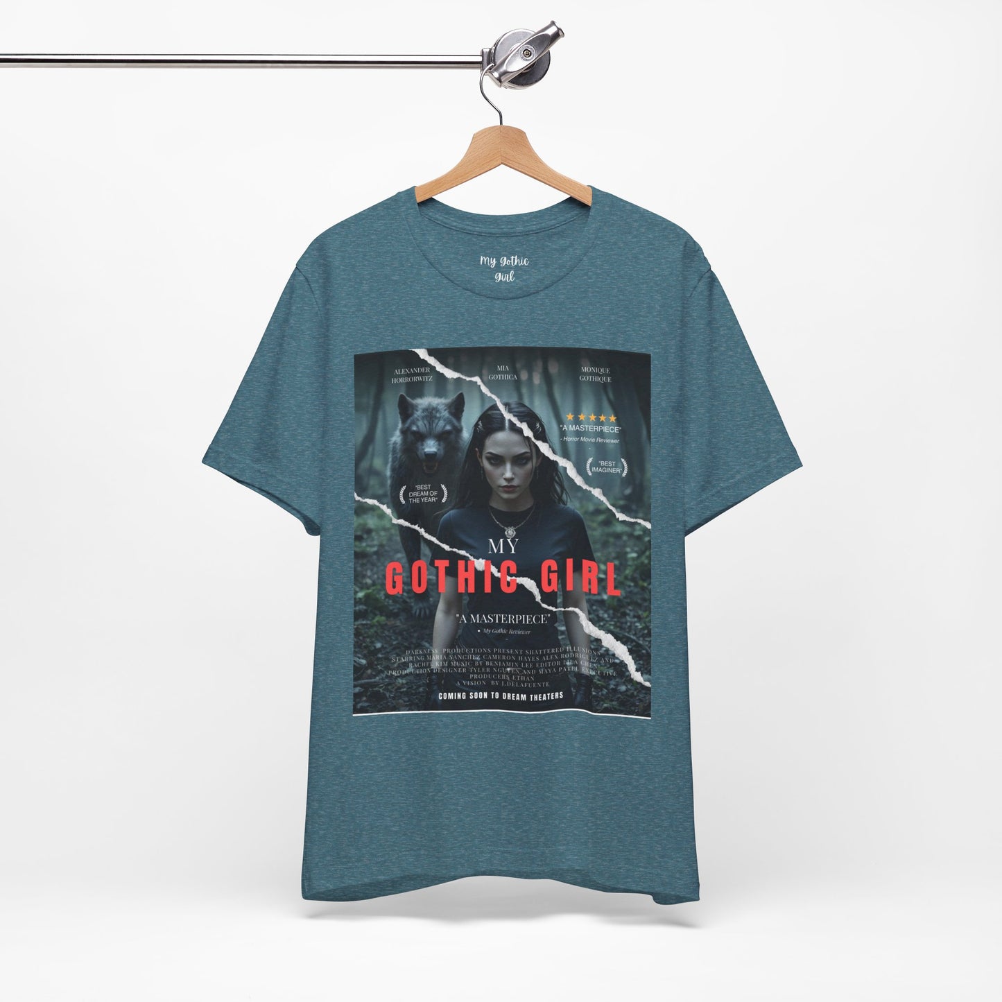 My Gothic Girl T-Shirt "Movie Poster" – Whimsy Goth Streetwear, Dark Poetry Fashion, Alt Aesthetic Apparel