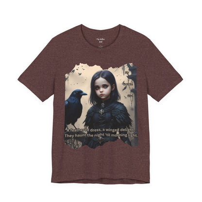 My Gothic Girl T-Shirt "Black Raven"  Whimsy Goth, Goth Fashion, Poetic Gothic Street Wear