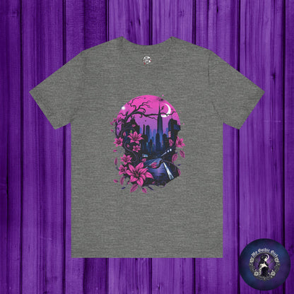 “Dark Bloom” — WhimsyGoth Floral Tee – Alt Aesthetic Poetic Goth Street-wear