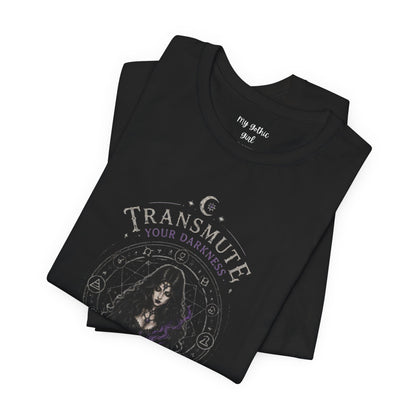 Transmute Your Darkness Alchemist Arts Tee — Witchy Occult Graphic T-Shirt