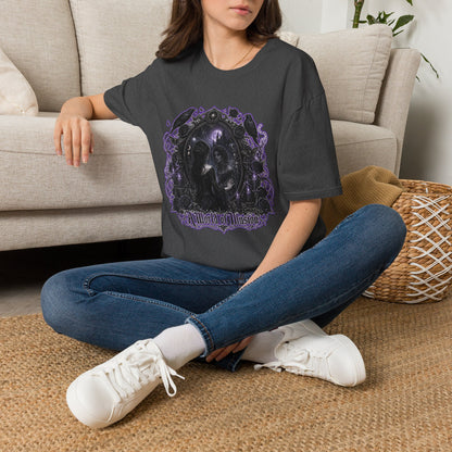 Gothic Mirror T-Shirt — "My Gothic Girl" Dark Violet Graphic Tee