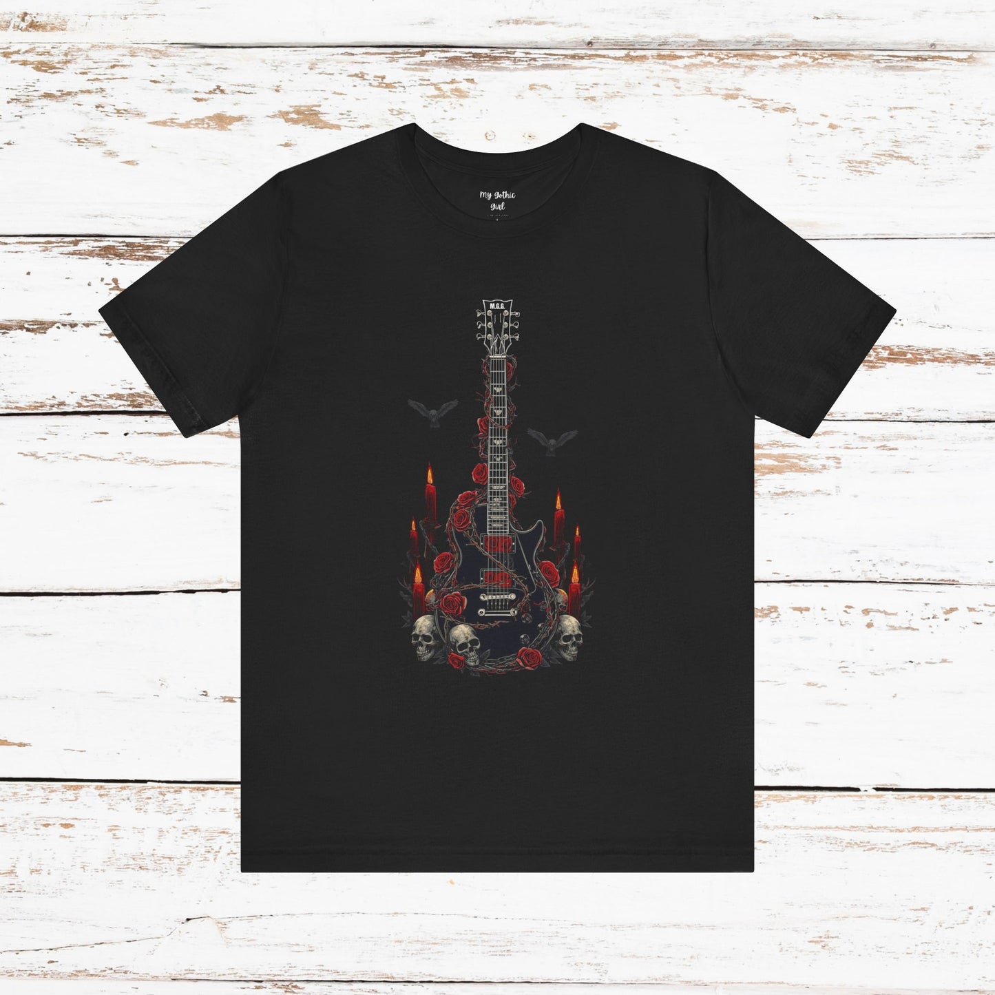 "Midnight Riff" Gothic Art Electric Guitar Tee