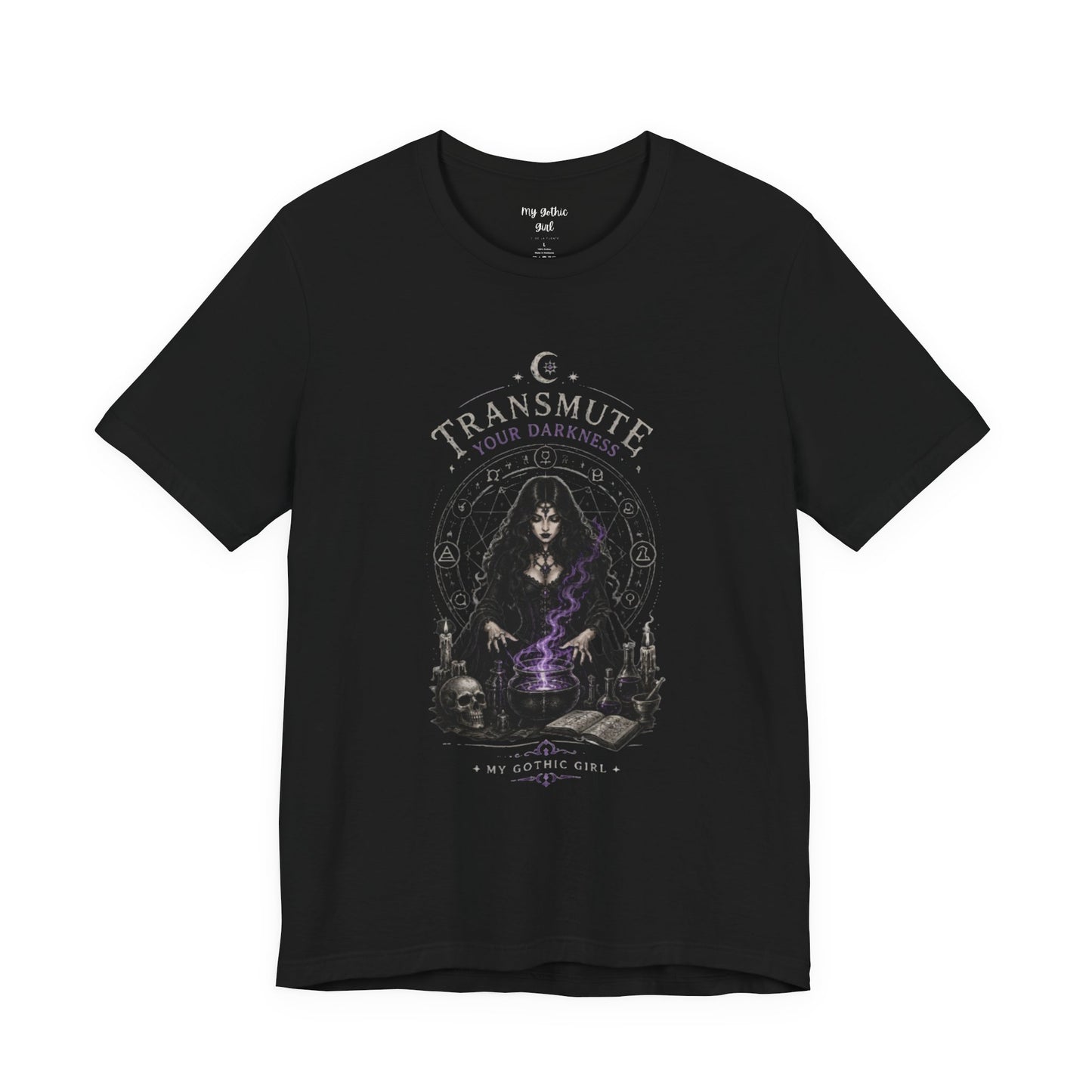 Transmute Your Darkness Alchemist Arts Tee — Witchy Occult Graphic T-Shirt