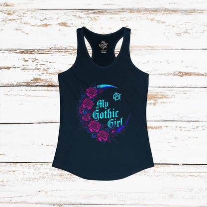 My Gothic Girl Celestial Lunar Garden Gothic Racerback Tee