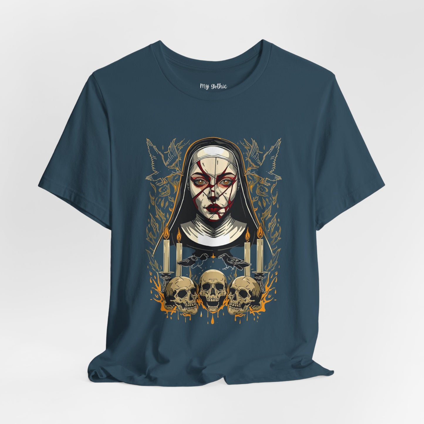 Nocturne Nun Gothic Pop Art T-Shirt