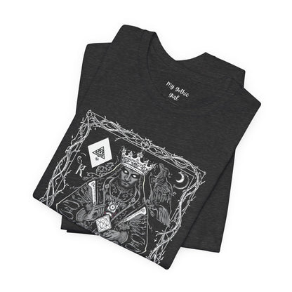 King of Diamonds Playing Card Graphic Tee — Dark Gothic King Design