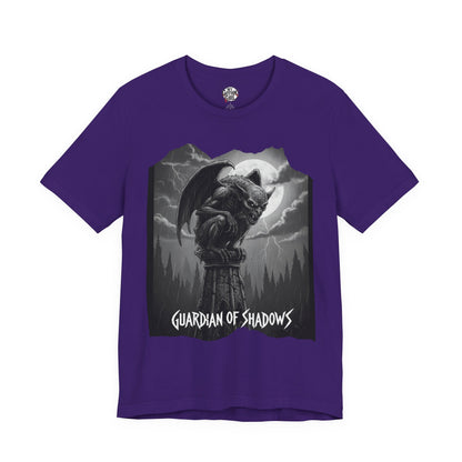 "Guardian of Shadows"  Gothic Graphic T-Shirt – Alt Aesthetic Poetic Goth Streetwear