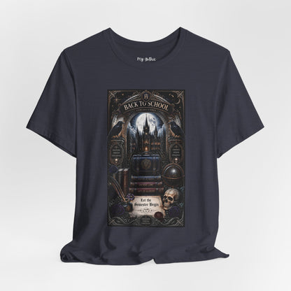 Back to School Gothic T-Shirt — Haunted Academy Illustration
