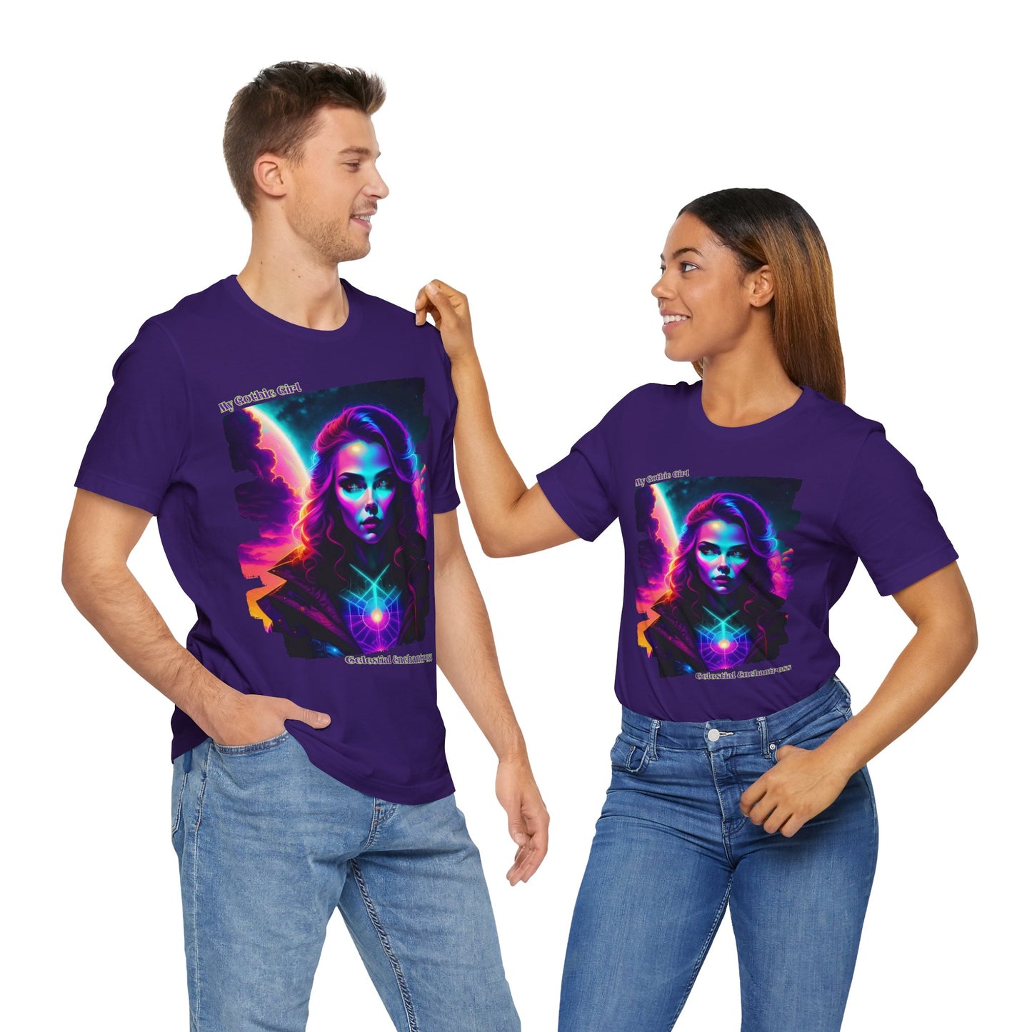 Celestial Enchantress Poetic Goth Graphic Tee – My Gothic Girl