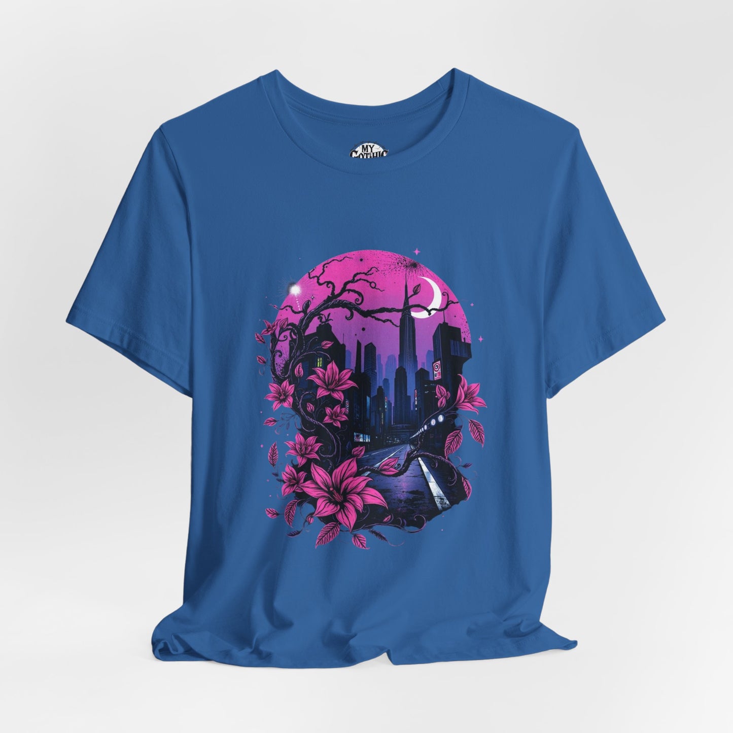 “Dark Bloom” — WhimsyGoth Floral Tee – Alt Aesthetic Poetic Goth Street-wear