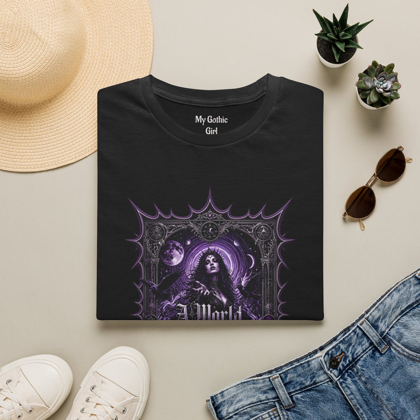 Gothic Girl 'Cosmic Gothic Illusion' T-Shirt