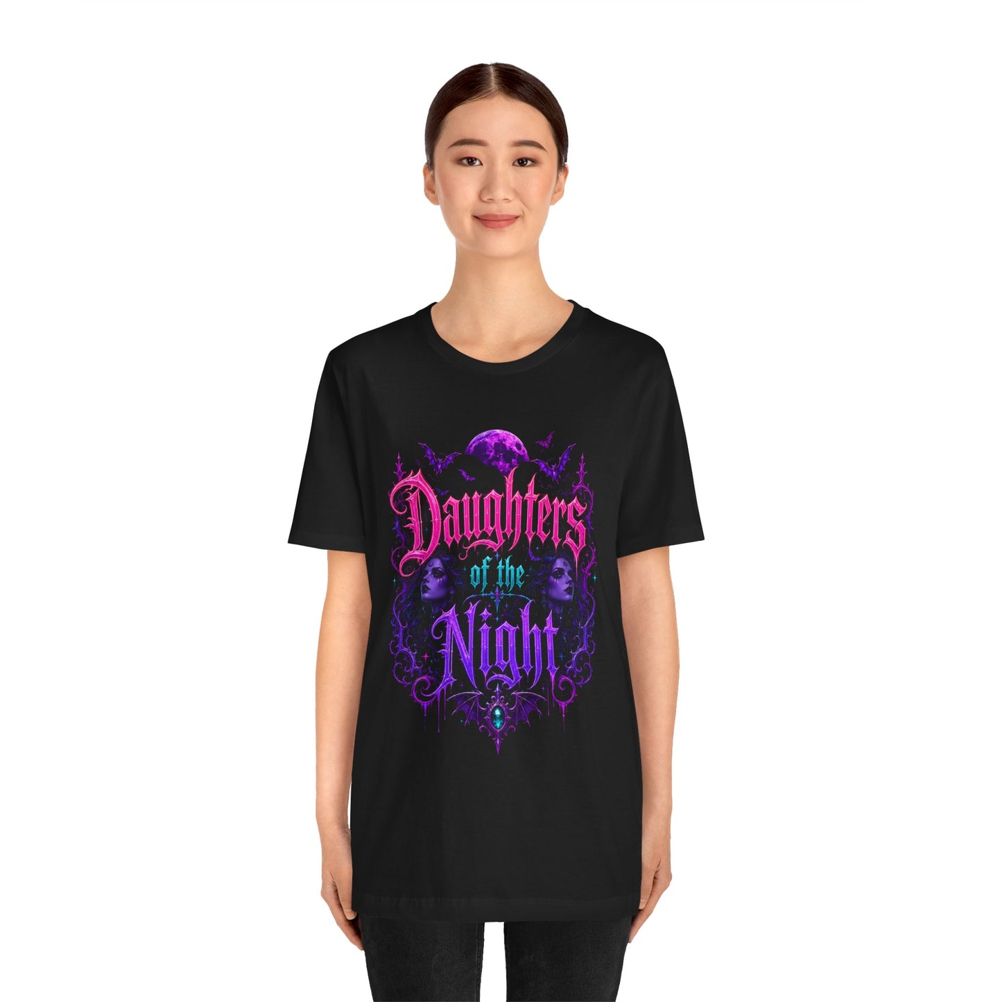 Daughters of the Night Tee — Gothic Vampire Moon Graphic T-Shirt