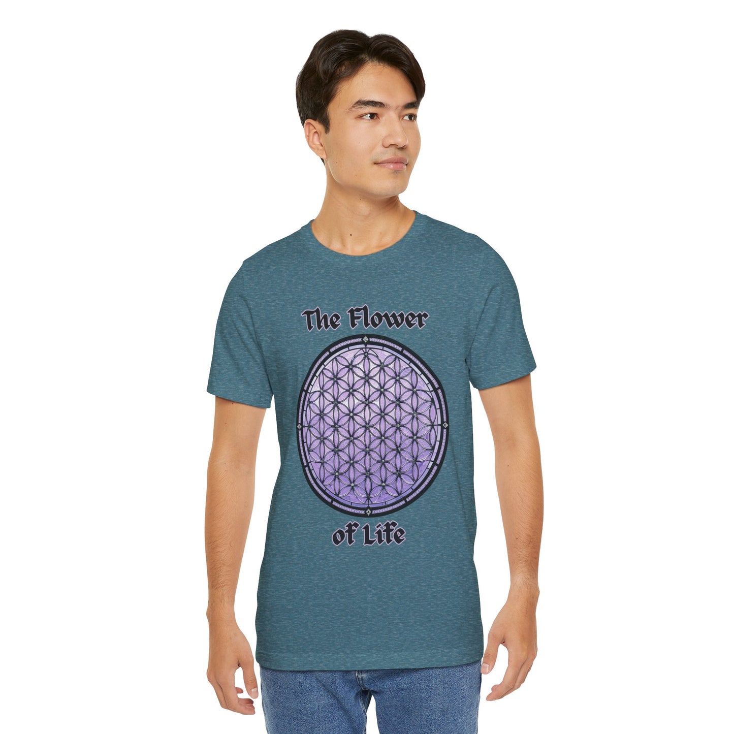 "The Flower of Life"  Gothic Graphic T-Shirt – Alt Aesthetic Poetic Goth Street-wear