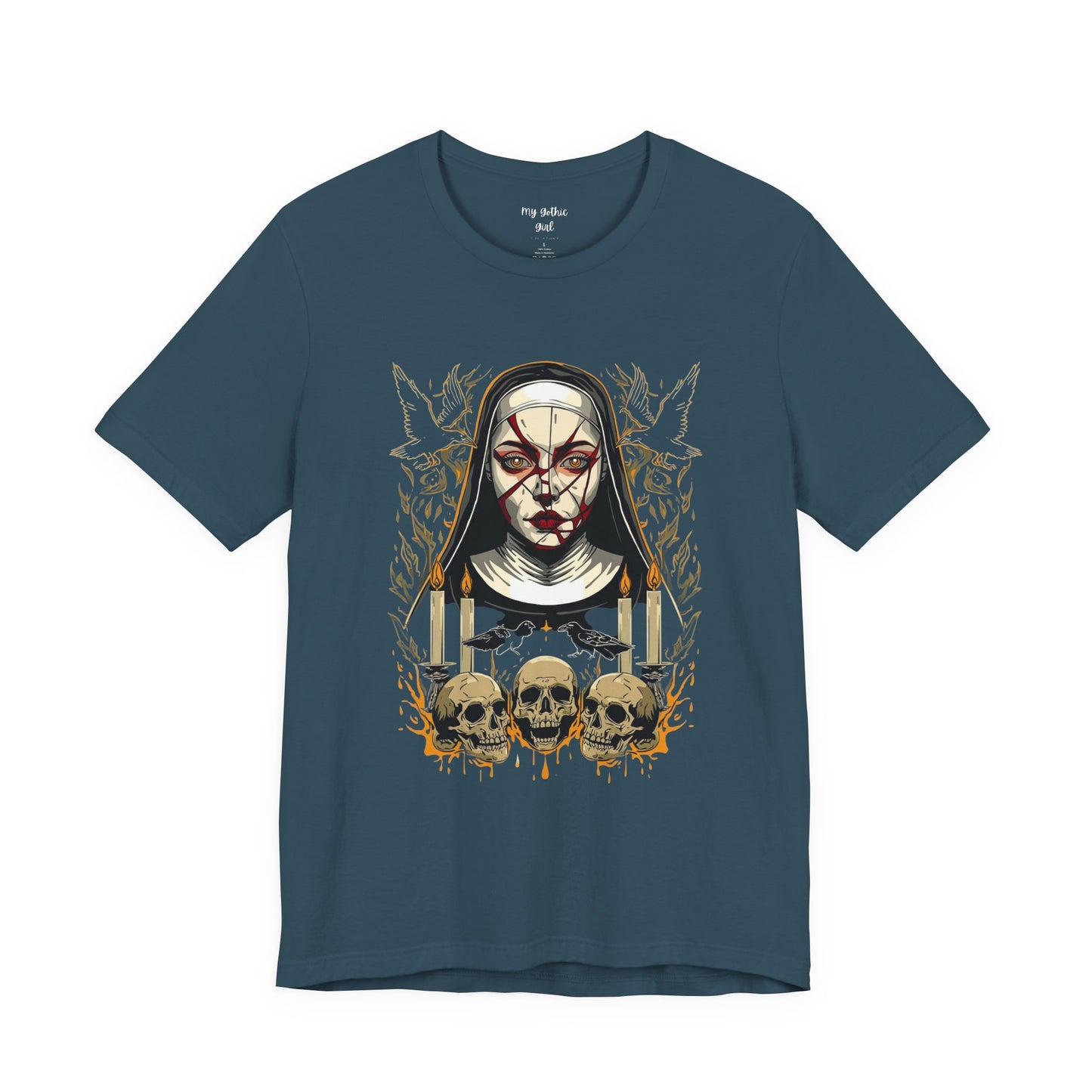 Nocturne Nun Gothic Pop Art T-Shirt